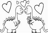 Amore Colorare Dinosaurs Printable Cuori Kids Innamorate Coppie Wecoloringpage Clipartmag Atuttodonna sketch template