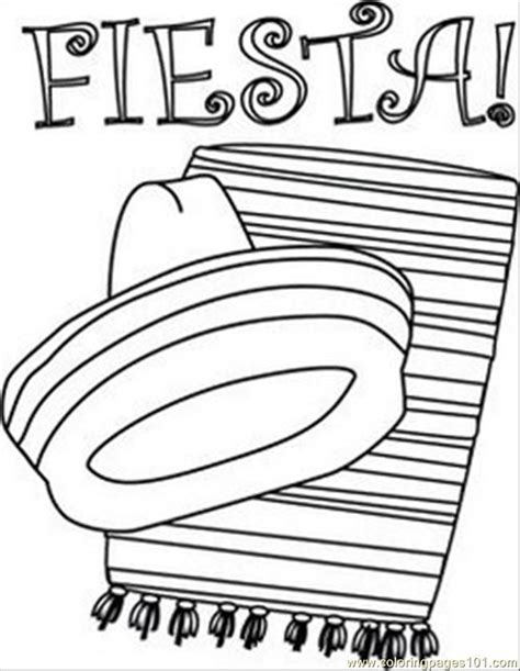fiesta coloring books coloring page  printable coloring pages