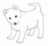 Husky Puppy Huskies Printable sketch template