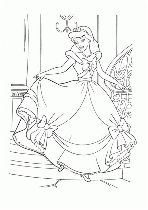 cinderella pink dress coloring page clip art library