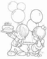 Coloring Birthday Pages Girl Happy Getcolorings Cards sketch template