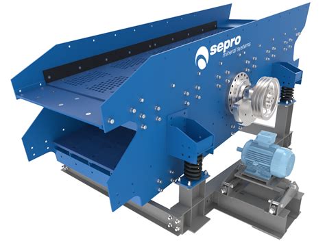 incline vibrating screen mineral equipment sepro systems