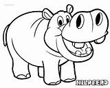 Hippo Nilpferd Hippopotamus Ausdrucken Malvorlagen Hippos Seç Daycoloring Cool2bkids sketch template