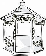 Clipart Gazebo Wedding Clip Pavilion Cliparts Library Outdoor Clipground 79kb 400px sketch template