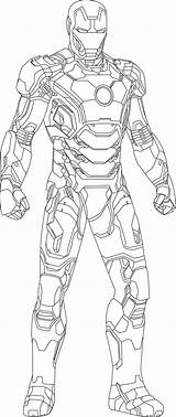 Iron Ironman Colorpages Template sketch template