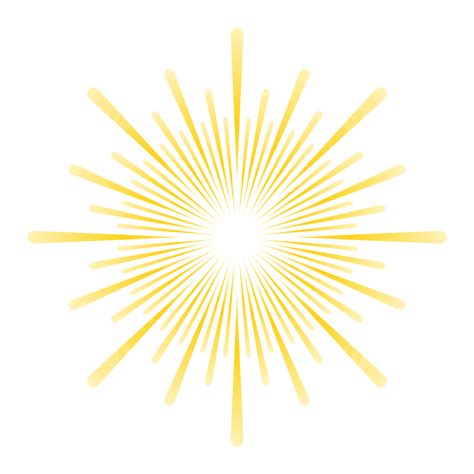 yellow sunburst vector illustration sunburst sun bright png  vector  transparent