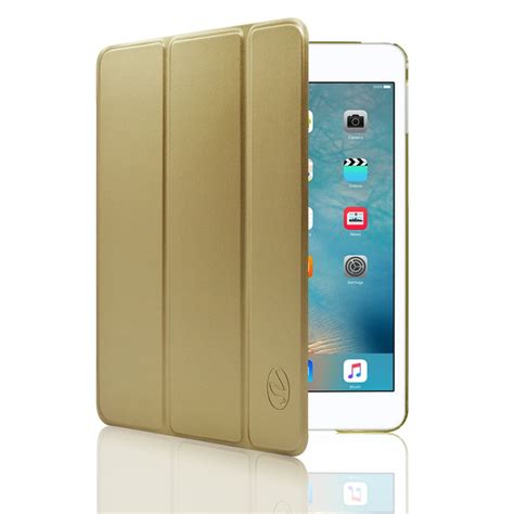 ipad mini  luxury slim stand polyurethane cover smart case gold walmartcom walmartcom