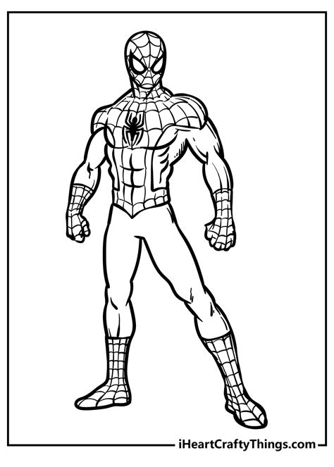 printable spiderman coloring pages  kids  printable