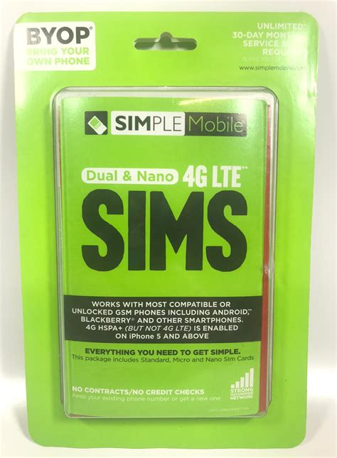Simple Mobile Powered By Tmobile Universal Sim Kit 616960086321 Ebay