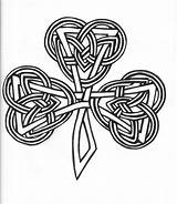 Celtic Knot Clover Tattoo Deviantart Designs Shamrock Coloring Drawing Tattoos Knots Irish St Patrick Knotwork Celtas Heart Pattern Cross Patterns sketch template