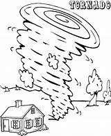 Tornado Coloring Pages Violently Air Kids Grownups sketch template