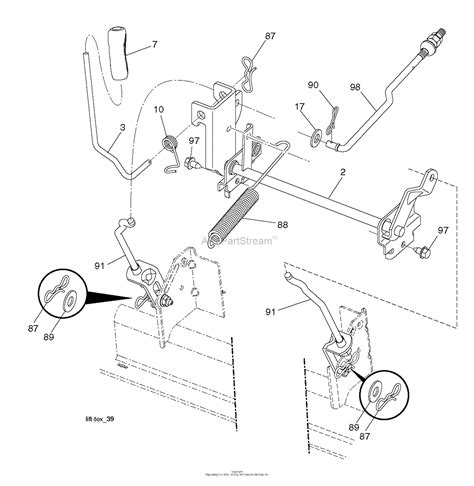 Husqvarna Yta22v46 96045005300 2015 07 Parts Diagram For Mower Lift