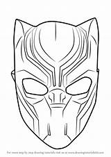 Panther Pantera Drawingtutorials101 Masque Negra Panthers Panthere Acessar Noire Superheroes Clipartmag Dessins sketch template