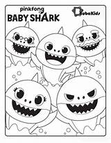 Shark Coloring Baby Pages Pinkfong Crayola Family Grandma Printable Grandpa Para Bubakids Papa Mama Swim Color Colorir Print Desenhos Imprimir sketch template