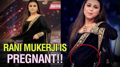 Rani Mukerji Is Pregnant Bollywood Latest News Youtube