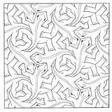 Tessellation Coloring Pages Printable Color Getcolorings Print sketch template