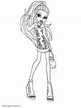 Pages Coloring Printable Abbey Bominable Monster High Girls Ads Google sketch template