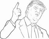 Trump Donald Coloring Pages Printable Line Face Drawing Color Clipart Book Getdrawings Bestcoloringpagesforkids Kids Print Gif Getcolorings Choose Board sketch template