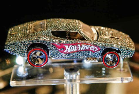 hot wheels    car coated  diamonds   designed