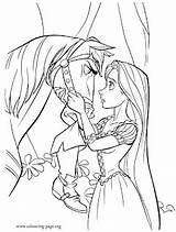 Coloring Rapunzel Maximus Disney Princess Tangled Pages Horse sketch template