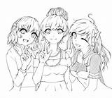 Bff Coloring Pages Cute Girls Printable Kids Friends Color Adults Print sketch template