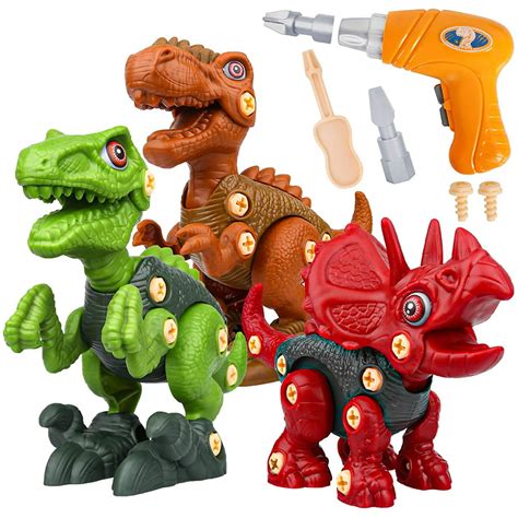 dinosaur toys  boys building toy set  electric drill