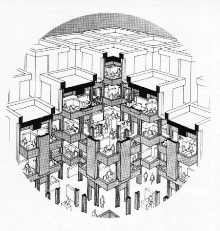 central beheer herman hertzberger drawing edificios de oficinas edificios proyectos