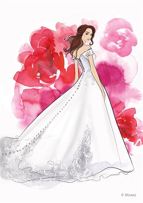 Disney S Belle Wedding Dress Design See Every Disney Princess Wedding