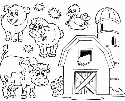 barnyard animal coloring pages animal coloring pages farm coloring