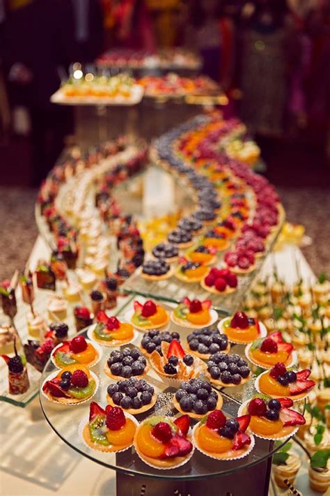 unique wedding food dessert table display ideas
