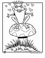 Coloring Frog Prince Pages Toad Print Drawing Cycle Life Cute Colouring Frogs Kids Library Activities Clipart Use Rainbow Printer Send sketch template