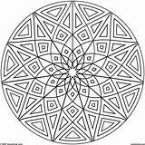 Kaleidoscope Pages Coloring Print Getcolorings sketch template