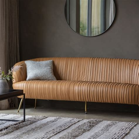 valenza sofa brown leather modern sofa curved sofa leather sofa