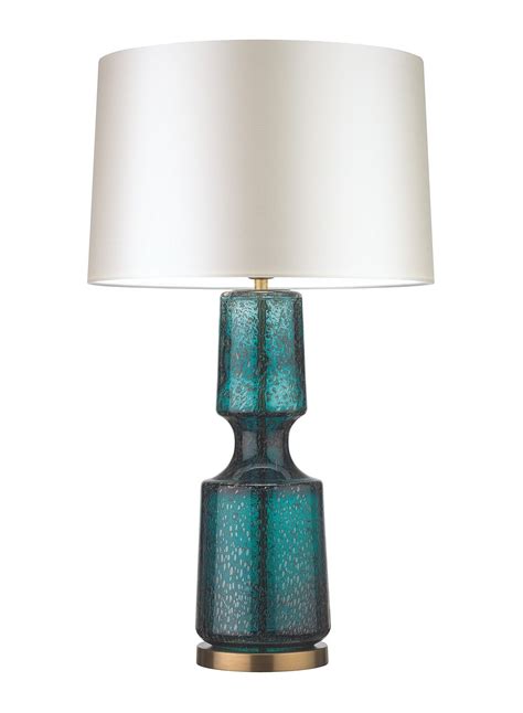 Antero Teal Table Lamp The Antero Glass Table Lamp
