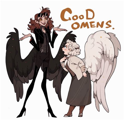 good omens gender bend good omens book character art character design