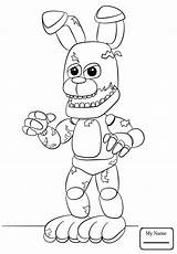 Bonnie Toy Coloring Pages Color Printable Getcolorings sketch template
