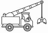 Crane Coloring Truck Pages Fun Printable Realistic Kids Cartoon Sheets Coloringpagesfortoddlers Version Boys sketch template