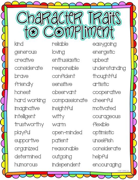 character traits  kids google search report card comments