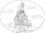 Disneyland Castle Supercoloring sketch template