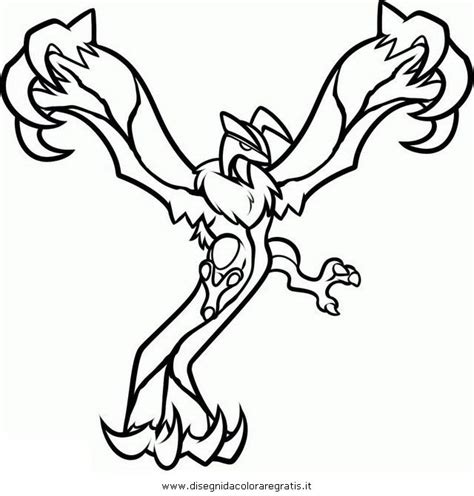 pokemon coloring page yveltal coloring page  kids coloring home