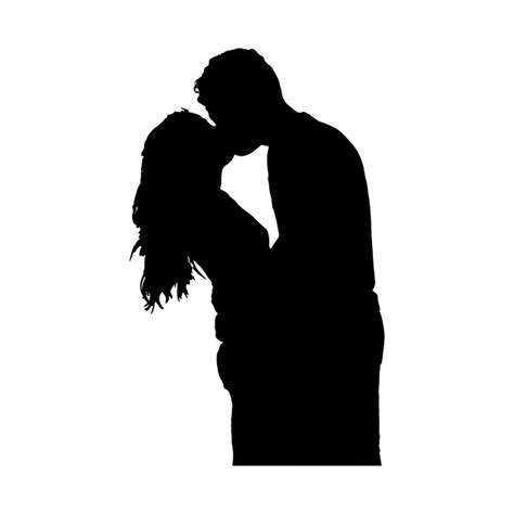 Limited Edition Exclusive Kissing Couple Silhouette