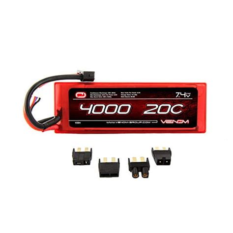 Venom 20c 2s 4000mah 7 4v Hard Case Lipo Battery