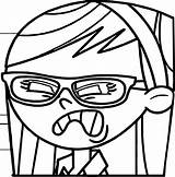 Coloring Angry Supernoobs Girl Wecoloringpage sketch template