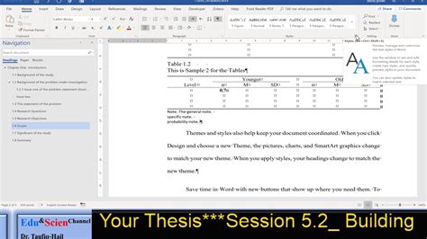 table formatting  examples session  youtube