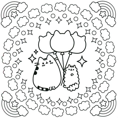 pusheen coloring pages  love  dad pusheen coloring pages  print