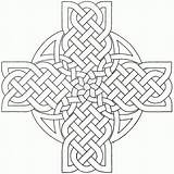 Celtic Adults Mandala Mandalas Crosses sketch template
