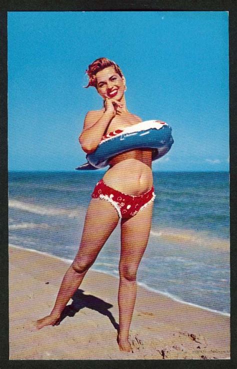 Golden Sand And Golden Tan Florida Beauty Fl Postcard 1950s Vintage
