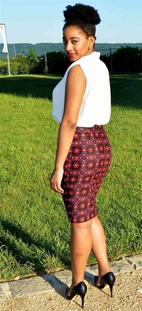 Straight Skirt In Printed African Fabric By Kabangondo Short Skirts A