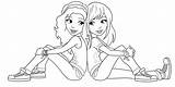 Friends Coloring Pages Two Together Color Friendship Getdrawings Getcolorings Colorings sketch template