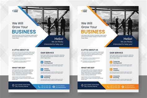 corporate business flyer  company flyer template design